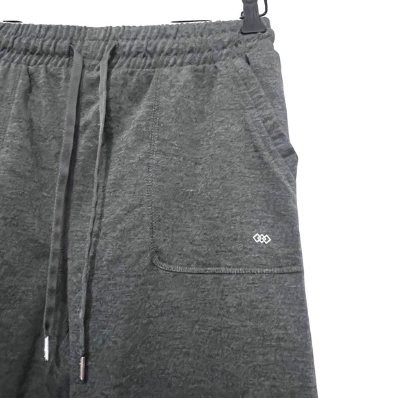 Leg3Nd Pants - LEG3ND Women's‎ Charcoal Gray Jogger Crop Sweatpants Drawstring Elastic Sz M
